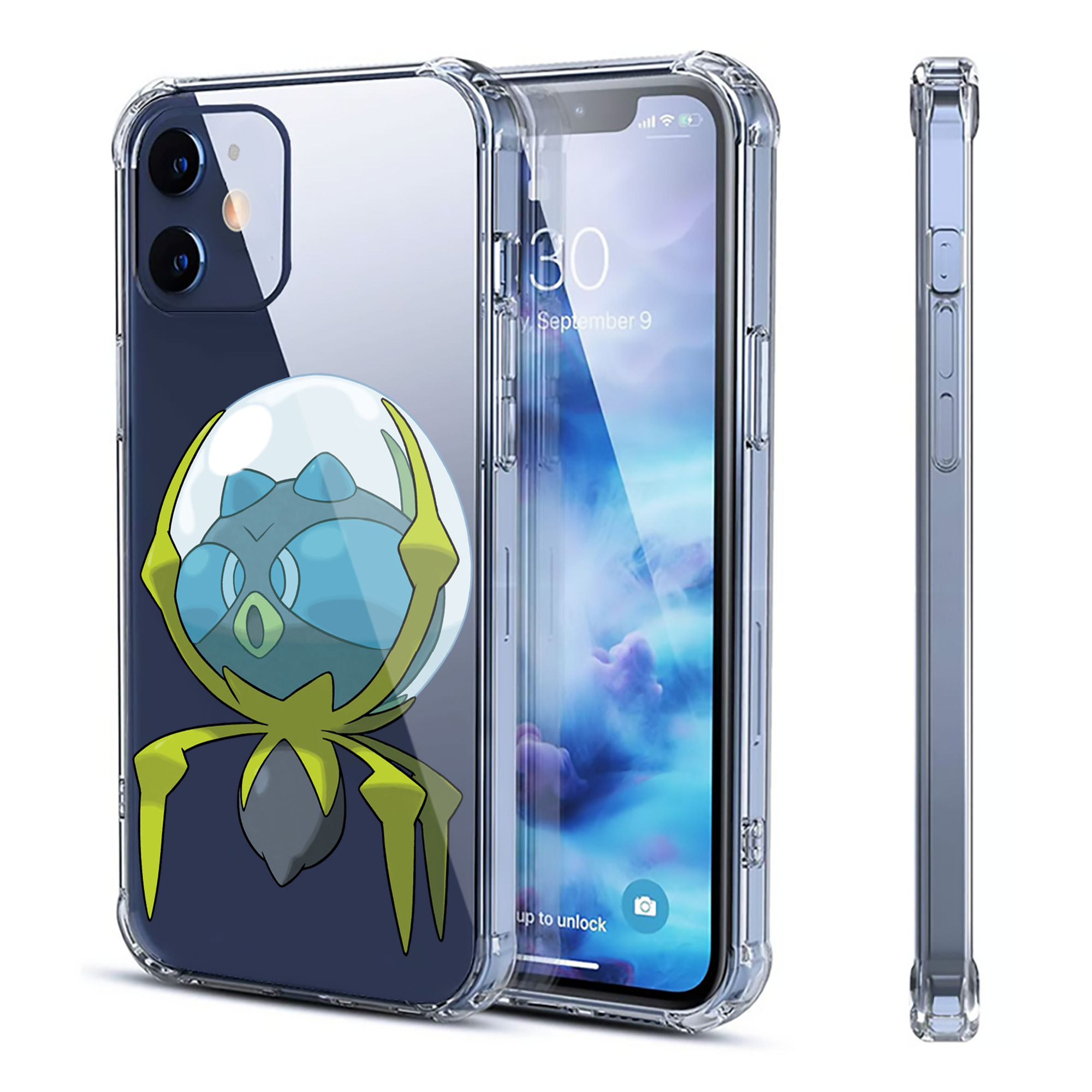（画像用） ポケットモンスター Pokémon 【iPhone 12シリーズ対応】透明スマホケース（クリアソフトケース）